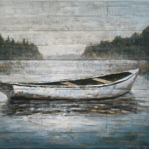 Weathered Rowboat I' by Ethan Harper Metal Wall Art, 36" x 24"