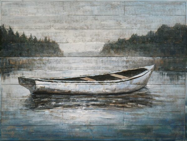 Weathered Rowboat I' by Ethan Harper Metal Wall Art, 36" x 24"
