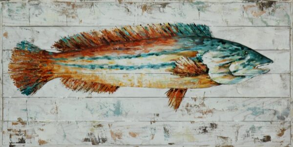Caroline's Treasures Jarett Goldfish Indoor Outdoor Door Mat 24" x 36", Multicoloured
