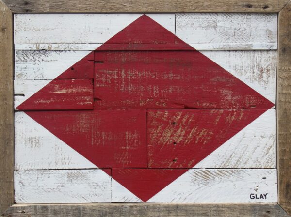 AGAS Foxtrot Code F Marine Signal 3x3 Ft Flag - Printed 200D Nylon - Canvas Header - Brass Grommets - Colorfast & Stitched Edges - Nautical Boat Flag - Naval Code Signal Flag.