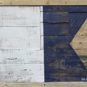 Stupell Industries Blue Rustic Aztec Pattern Floating Framed Wall Art, Design by Erica Billups