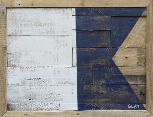Stupell Industries Blue Rustic Aztec Pattern Floating Framed Wall Art, Design by Erica Billups